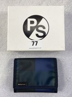 PAUL SMITH MEN'S WALLET BFOLD CHK NY. MADE FROM: 100% NYLON. RRP: £70