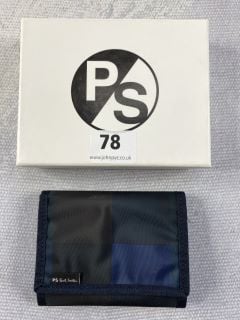 PAUL SMITH MEN'S WALLET BFOLD CHK NY. MADE FROM: 100% NYLON. RRP: £70