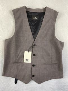 PAUL SMITH GENT'S WAISTCOAT. SIZE: 40, MADE FROM: 100 WOOL WOVEN. RRP: £135