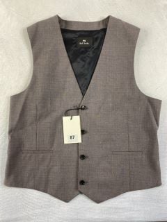 PAUL SMITH GENT'S WAISTCOAT. SIZE: 42, MADE FROM: 100 WOOL WOVEN. RRP: £135