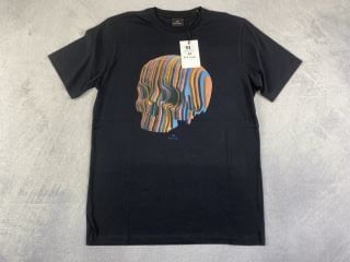 PAUL SMITH MEN'S REG FIT T-SHIRT MULTI SKULL. SIZE: S, MADE FROM: 100% ORGANIC COTTON. RRP: £65