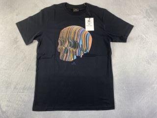 PAUL SMITH MEN'S REG FIT T-SHIRT MULTI SKULL. SIZE: S, MADE FROM: 100% ORGANIC COTTON. RRP: £65