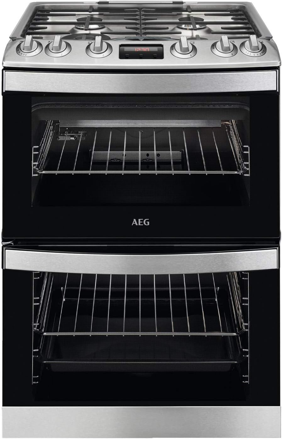 AEG FREESTANDING COOKER WITH GAS HOB MODEL: CGB6130ACM RRP: £999 (IN PACKAGING)