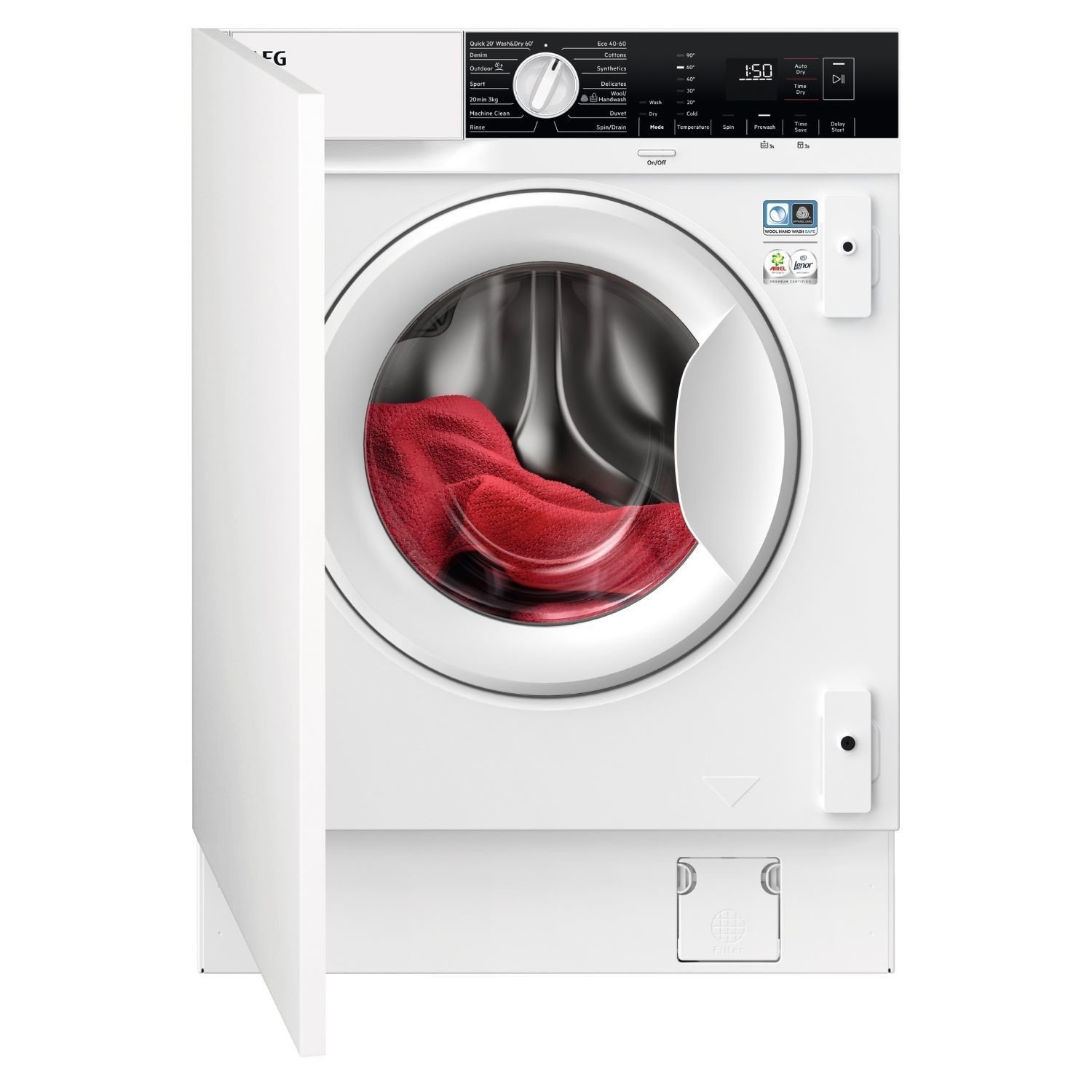 AEG CONDENSER 8 KG WASHER DRYER MODEL: LX6WG84634BI RRP: £899 (IN PACKAGING)