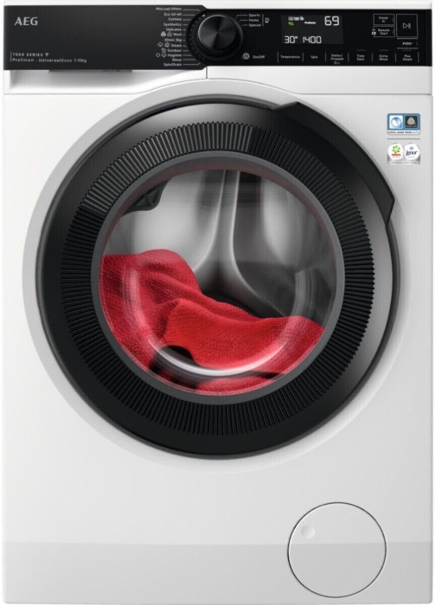 AEG 7000 PROSTEAM® UNIVERSALDOSE 10 KG WASHING MACHINE MODEL: LFR74164UC RRP: £949 (IN PACKAGING)