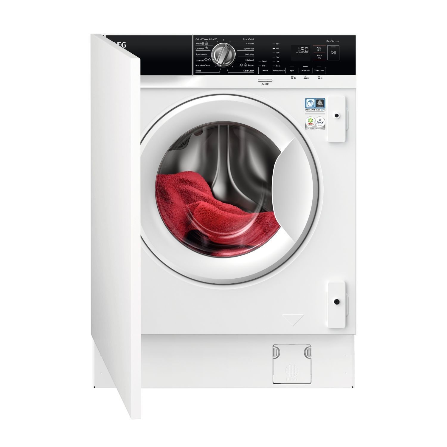 AEG 7000 PROSTEAM® CONDENSER 7 KG WASHER DRYER MODEL: L7WE74634BI RRP: £899(IN PACKAGING)