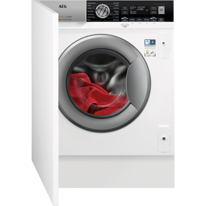 AEG 7000 PROSTEAM® CONDENSER 8 KG WASHER DRYER MODEL: L7WC8632BI RRP: £999 (IN PACKAGING)