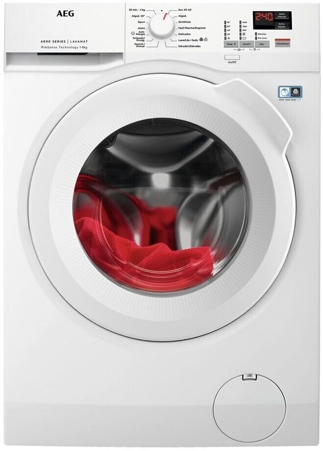 AEG 6000 PROSENSE® 8 KG WASHING MACHINE MODEL: L6FBK481B RRP: £549 (IN PACKAGING)