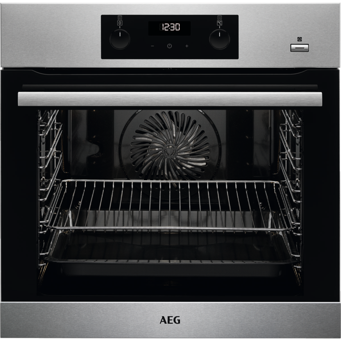 AEG 6000 STEAMBAKE AQUA CLEAN OVEN MODEL: BES355010M RRP: £459 (IN PACKAGING)