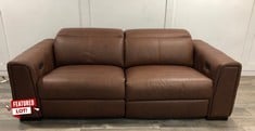 MASON 3 SEATER DOUBLE POWER RECLINER WITH DOUBLE POWER HEADREST MODEL SOF615-452845 RRP £1895: LOCATION - FLOOR(COLLECTION OR OPTIONAL DELIVERY AVAILABLE)