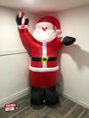 7FT INFLATABLE SANTA : LOCATION - FLOOR(COLLECTION OR OPTIONAL DELIVERY AVAILABLE)