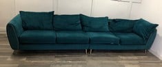 GABRIELLE CORNER 3 SEATER SOFA SOF4147-12095 RRP £2055: LOCATION - FLOOR(COLLECTION OR OPTIONAL DELIVERY AVAILABLE)