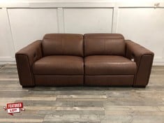 MASON 3 SEATER DOUBLE POWER RECLINER WITH DOUBLE POWER HEADREST MODEL SOF615-452845 RRP £1895: LOCATION - FLOOR(COLLECTION OR OPTIONAL DELIVERY AVAILABLE)