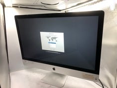 APPLE IMAC 128GB SSD 1TB HDD PC MODEL NO A1419 INTEL CORE I7-4790K 32GB RAM 27" SCREEN - COLLECTION ONLY - LOCATION LEFT RACK