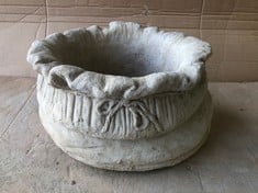 SACK PLANTER- LARGE SACK SHAPED PLANTER - COLLECTION ONLY - LOCATION FLOOR