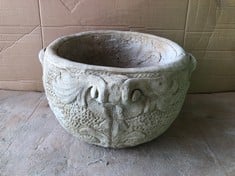 ACANTHUS URN- LARGE URN DECORATED WITH ACANTHUS LEAVES - COLLECTION ONLY - LOCATION FLOOR