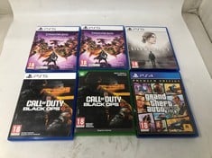 QUANTITY OF GAMES TO INCLUDE CALL OF DUTY BLACK OPS 6 PS5 - ID MAY BE REQUIRED - COLLECTION ONLY - LOCATION RACK