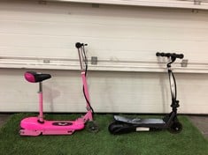 PINK TAYZ ELECTRIC SCOOTER + BLACK RIPSAR ELECTRIC SCOOTER - COLLECTION ONLY - LOCATION FLOOR