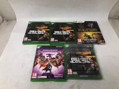 QUANTITY OF GAMES TO INCLUDE CALL OF DUTY BLACK OPS 6 XBOX - ID MAY BE REQUIRED - COLLECTION ONLY - LOCATION RACK