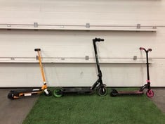 QUANTITY OF ELECTRIC SCOOTERS TO INCLUDE BLACK TECHTRON - COLLECTION ONLY - LOCATION FLOOR