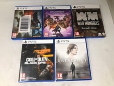 QUANTITY OF GAMES TO INCLUDE CALL OF DUTY BLACK OPS 6 PS5 - ID MAY BE REQUIRED - COLLECTION ONLY - LOCATION RACK