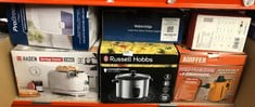 QUANTITY OF KITCHEN & APPLIANCES ITEMS TO INCLUDE RUSSELL HOBBS ELECTRIC RICE COOKER & STEAMER - 1.8L (10 CUP) KEEP WARM FUNCTION, REMOVABLE NON STICK BOWL, EASY TO CLEAN, STEAMER BASKET, MEASURING C