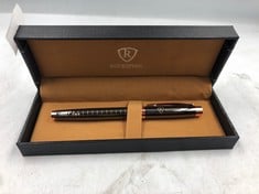 RUCKSTUHL STAINLESS STEEL LUXURY PEN IN GIFT BOX-HAND ASSEMBLED-RRP £80: LOCATION - A RACK