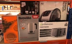 QUANTITY OF KITCHEN & APPLIANCES ITEMS TO INCLUDE BREVILLE HIGH GLOSS ELECTRIC KETTLE | 1.7L | 3KW FAST BOIL | CREAM & STAINLESS STEEL [VKT153]: LOCATION - C RACK