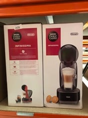 NESCAFÉ DOLCE GUSTO EDG260.G INFINISSIMA DOLCE GUSTO POD CAPSULE COFFEE MACHINE, 1470 W, 1.2 LITERS, BLACK AND CHARCOAL: LOCATION - C RACK