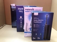 QUANTITY OF ITEMS TO INCLUDE ORAL-B SMART 6 ELECTRIC TOOTHBRUSHES FOR ADULTS, APP CONNECTED HANDLE, 3 TOOTHBRUSH HEADS & TRAVEL CASE, 5 MODES, TEETH WHITENING, 6000N: LOCATION - D RACK