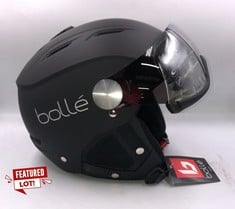 BOLLÉ - BACKLINE VISOR BLACK SILVER MATTE - SILVER GUN M 56-58CM, SKI HELMET, MEDIUM, UNISEX ADULT.: LOCATION - A RACK