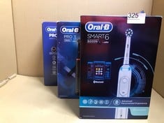 QUANTITY OF HEALTH & BEAUTY ITEMS TO INCLUDE ORAL-B SMART 6 ELECTRIC TOOTHBRUSHES FOR ADULTS, APP CONNECTED HANDLE, 3 TOOTHBRUSH HEADS & TRAVEL CASE, 5 MODES, TEETH WHITENING, 6000N: LOCATION - D RAC