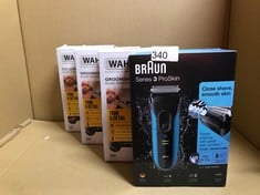 QUANTITY OF HEALTH & BEAUTY ITEMS TO INCLUDE BRAUN SERIES 3 PROSKIN 3045S ELECTRIC SHAVER, BLACK/BLUE: LOCATION - D RACK