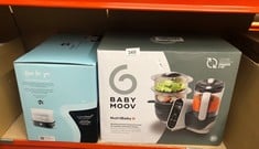 BABYMOOV NUTRIBABY PLUS 6 IN 1 BABY FOOD MAKER, BABY FOOD BLENDER AND STEAMER, FOOD PROCESSOR FOR WEANING, WARMER, DEFROSTER, STERILISER, NUTRITIONIST APPROVED, GREY + TOMMEE TIPPEE SUPERSTEAM ELECTR