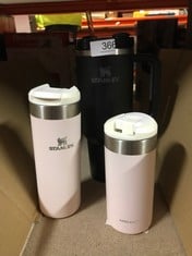 QUANTITY OF ITEMS TO INCLUDE STANLEY QUENCHER H2.0 FLOWSTATE TUMBLER 1.2L - COLD FOR 11 HOURS - ICED FOR 48 HOURS - WATER BOTTLE WITH STRAW, HANDLE AND LID - DISHWASHER SAFE - TRAVEL MUG FOR COLD OR