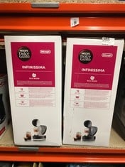 2X NESCAFE DOLCE GUSTO INFINISSIMA COFFEE MACHINE: LOCATION - E RACK