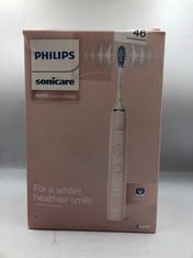 PHILIPS SONICARE DIAMONDCLEAN 9000 PINK ELECTRIC TOOTHBRUSH, 4 MODES, 3 INTENSITIES, GUM PRESSURE SENSOR, APP, CONNECTED HANDLE, USB TRAVEL CASE,  - HX9911/53.: LOCATION - A RACK