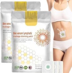 QUANTITY OF BEE VENOM PATCHES,BEE VENOM LYMPHATIC DRAINAGE PATCHES,BEE VENOM LYMPHATIC DRAINAGE PATCHES FOR WOMEN & MEN (2BAGS/20PCS) - TOTAL RRP £469:: LOCATION - H RACK