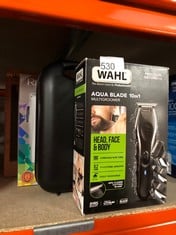 QUANTITY OF HEALTH & BEAUTY ITEMS TO INCLUDE WAHL AQUA BLADE 10 IN 1 MULTIGROOMER, EYEBROW ATTACHMENT, BEARD TRIMMERS, BODY TRIMMERS, MEN’S BEARD TRIMMER, STUBBLE TRIMMING, BODY SHAVING, FACE GROOMIN