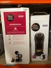 NESCAFÉ DOLCE GUSTO EDG260.G INFINISSIMA DOLCE GUSTO POD CAPSULE COFFEE MACHINE, 1470 W, 1.2 LITERS, BLACK AND CHARCOAL + DE'LONGHI NESCAFE DOLCE GUSTO, GENIO S PLUSEDG315.B,POD CAPSULE COFFEE MACHIN