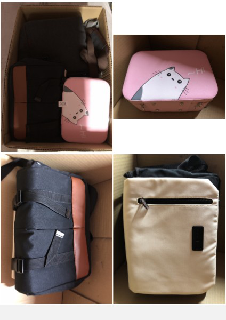 QUANTITY OF CLOTHING & APPAREL ITEMS  TO INCLUDE LADIES BROWN HANDBAG: LOCATION - F RACK