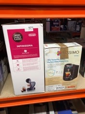 TASSIMO BY BOSCH SUNY 'SPECIAL EDITION' TAS3102GB COFFEE MACHINE,1300 WATT, 0.8 LITRE - BLACK + NESCAFÉ DOLCE GUSTO EDG260.G INFINISSIMA DOLCE GUSTO POD CAPSULE COFFEE MACHINE, 1470 W, 1.2 LITERS, BL