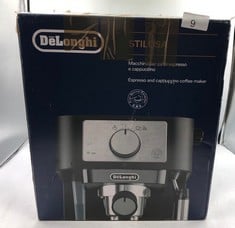 DE'LONGHI MANUAL COFFEE MACHINE STILOSA EC260.CR, 15 BAR PRESSURE, CAPPUCCINO SYSTEM, AUTOMATIC SWITCH-OFF, COMPATIBLE WITH ESE PODS, 2 LEVEL TRAY, CAPACITY 1L CREAM.: LOCATION - A RACK