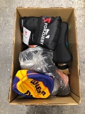 QUANTITY OF SPORT ITEMS TO INCLUDE G-FORM ANKLE GUARD SIZE L: LOCATION - B