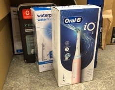 QUANTITY OF HEALTH & BEAUTY ITEMS TO INCLUDE ORAL-B IO3 ELECTRIC TOOTHBRUSHES ADULTS, 1 TOOTHBRUSH HEAD, 3 MODES WITH TEETH WHITENING,  PINK: LOCATION - B