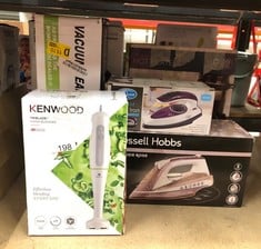 QUANTITY OF KITCHEN & APPLIANCES ITEMS TO INCLUDE KENWOOD HAND BLENDER, ONE SPEED MIXER WITH TURBO, TRI BLEND WAND, ANTI-SPLASH, 600W, HDP100WG, WHITE: LOCATION - C