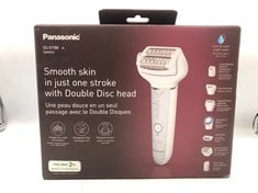 PANASONIC ES-EY90-A511 WET AND DRY EPILATOR, DOUBLE DISC WITH 60 TWEEZERS, FLEXIBLE 90 DEGREES PIVOTING HEAD, 3 SPEED SETTING AND LED LIGHT, UP TO 30 MINUTES OPERATION TIME.: LOCATION - TOP 50 RACK