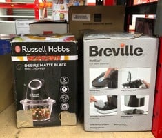 QUANTITY OF KITCHEN & APPLIANCES TO INCLUDE RUSSELL HOBBS MINI CHOPPER DESIRE MATTE BLACK: LOCATION - C