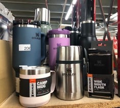 QUANTITY OF ITEMS TO INCLUDE STANLEY CLASSIC LEGENDARY CAMP MUG 0.35L - KEEPS 1.5 HOURS HOT - 3 HOURS COLD - DISHWASHER SAFE - STAINLESS STEEL CAMPING MUG - BPA-FREE THERMOS TRAVEL MUG - ROSE QUARTZ: