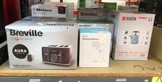 QUANTITY OF KITCHEN & APPLIANCES ITEMS TO INCLUDE BREVILLE AURORA 4 SLICE TOASTER | TOUCH CONTROL PANEL | EXTRA HIGH LIFT | VARIABLE WIDTH SLOTS | SHIMMER GREY [VTR020]: LOCATION - C